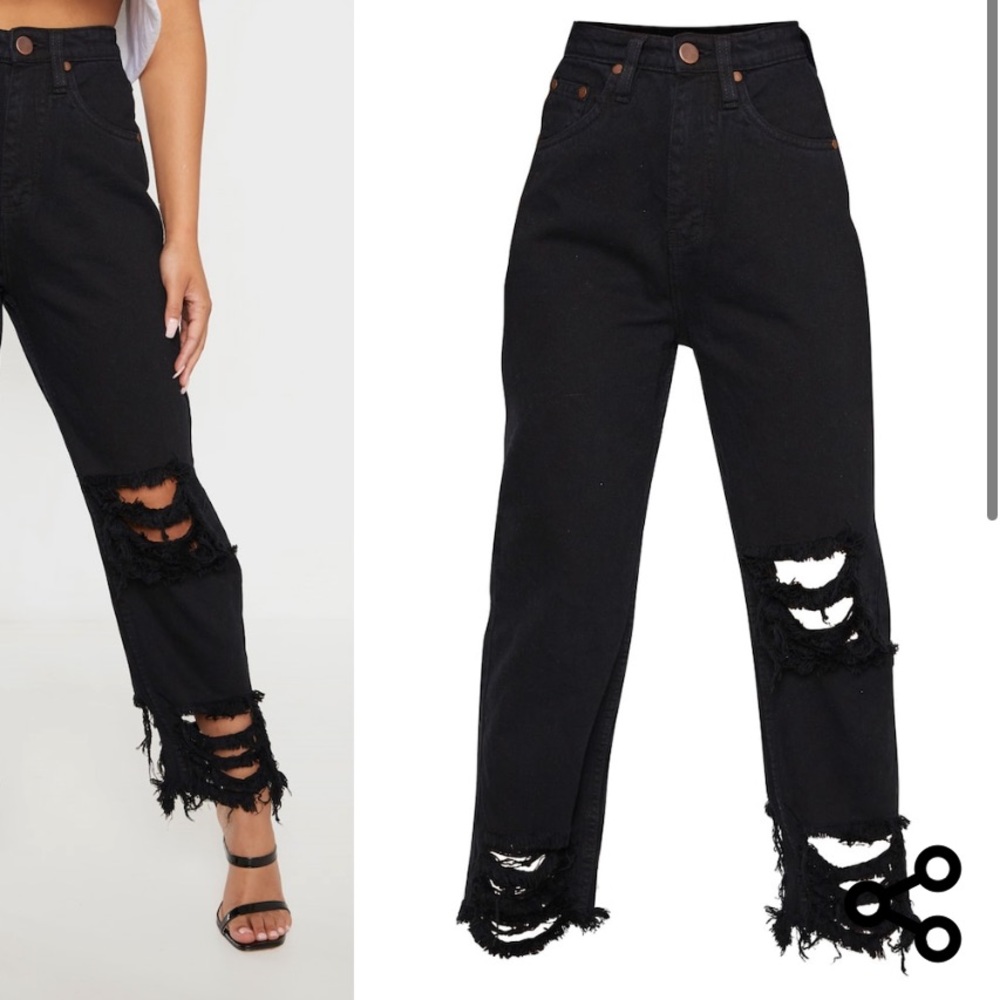 Pretty Little Thing Black Jeans